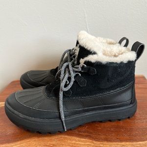 Nike Lace Up Snow Boot | Short Snow Bootie | Sherpa Lining